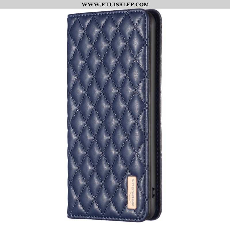 Etui Na Telefon do Samsung Galaxy S23 Ultra 5G Etui Folio Pikowany Binfen Kolor